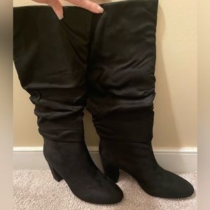 Brand New Chinese Laundry Kipton Suedette Black Boots Size 9.5